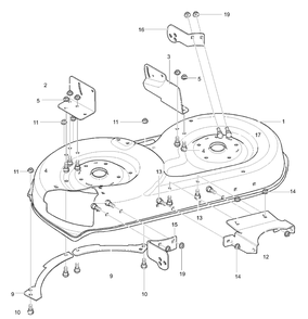 Part Location Diagram of 94191 Murray BRACKET, DECK Right Hand